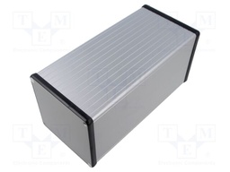 Enclosure: with panel; 1455; X: 104.5mm; Y: 220mm; Z: 104.5mm; grey