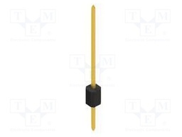 Connector: pin strips; pin header; male; PIN: 1; 1.27mm; THT; 1x1