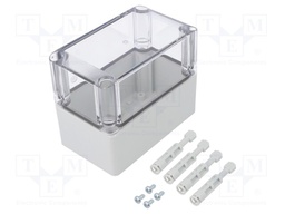 Enclosure: multipurpose; X: 75mm; Y: 100mm; Z: 100mm; MPC; light grey