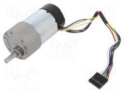 Motor: DC; with gearbox; 6÷12VDC; 5.5A; Shaft: D spring; 330rpm