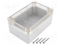 Enclosure: multipurpose; X: 78mm; Y: 118mm; Z: 54mm; ABS; grey; gasket