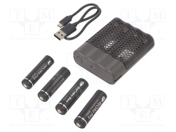 Charger: for rechargeable batteries; Ni-MH; Size: AA,AAA,R03,R6