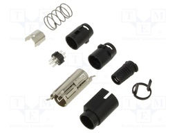 Plug; DC supply; R7B; male; PIN: 4; soldering; 6.5mm