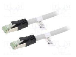 Patch cord; S/FTP; Cat 8.1; stranded; Cu; LSZH; grey; 15m; 24AWG