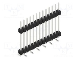 Connector: pin strips; pin header; male; PIN: 13; 2.54mm; SMT; 1x13