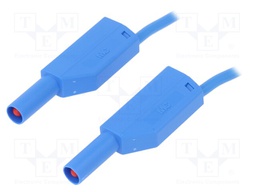 Test lead; PVC; 2m; blue; 32A; Type: with 4mm axial socket