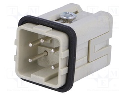 Connector: HDC; male; CKS; PIN: 5; 4+PE; size 21.21; 10A; 400V