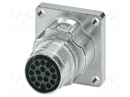 Connector: M17; socket; M17 PRO; PIN: 17; 60V; 3.6A; IP67; crimped