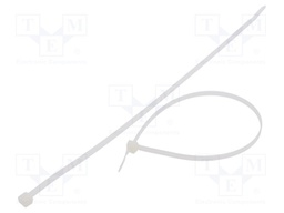 Cable tie; L: 300mm; W: 4.8mm; polyamide; 333N; natural; Ømax: 83mm