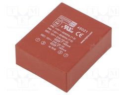 Transformer: encapsulated; 4VA; 115/230VAC; 12V; 12V; 167mA; 167mA