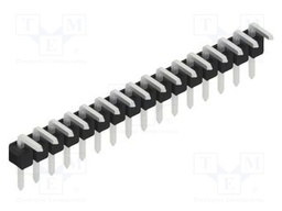 Connector: pin strips; pin header; male; PIN: 16; 2.54mm; THT; 1x16