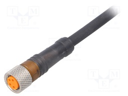 Connector: M8; 25m; female; PIN: 4; straight; plug; PUR