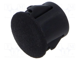 Accessories: stopper; H: 6.4mm; push-in,snap-fastener; black
