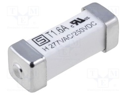 Fuse: fuse; 1.6A; 277VAC; 250VDC; time-lag; ceramic; 16x5.3x5.3mm