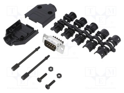 D-Sub; PIN: 9; male; unshielded; straight; screw terminal; UNC4-40