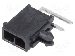 Socket; wire-board; male; Micro-Fit+; 3mm; PIN: 2; with contacts