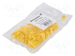 Markers for cables and wires; 4÷10mm; PVC; -30÷80°C; leaded