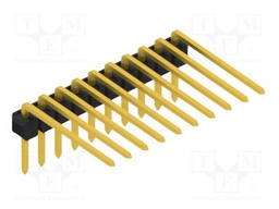Connector: pin strips; pin header; male; PIN: 10; 2.54mm; THT; 1x10