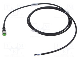 Cable: for sensors/automation; M12; PIN: 5; straight; 2m; plug; 4A