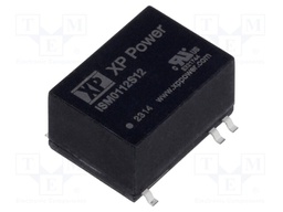 Isolated Board Mount DC/DC Converter, ITE, 1 Output, 1 W, 12 V, 84 mA