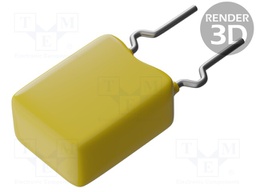 Capacitor: ceramic; MLCC,monolithic; 470nF; 100V; X7R; ±10%; THT