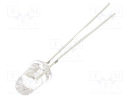 LED; 5mm; blue; 50000÷60000mcd; 8°; 70mA; 2.8÷3.6V; Front: convex