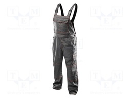 Dungarees; Size: 56,XL; grey; BASIC; on suspenders; 245g/m2