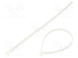 Cable tie; multi use; L: 300mm; W: 7.2mm; polyamide; natural; 50pcs.