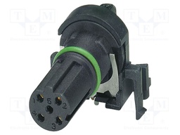 Connector: M12; contact insert; PIN: 4; 250V; angled; IP67; THT; 4A
