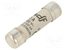 Fuse: fuse; gG; 2A; 500VAC; 250VDC; ceramic,cylindrical,industrial