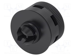 Pressure compensation device; -20÷100°C; Body: black; Entrelec