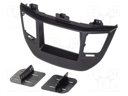 Radio mounting frame; Hyundai; 2 DIN; black