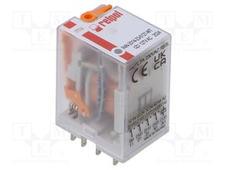 Relay: electromagnetic; 4PDT; Ucoil: 127VAC; Icontacts max: 7A