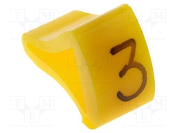 Markers for cables and wires; Label symbol: 3; 10÷16mm; H: 21mm