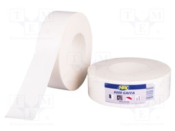 Tape: duct; W: 38mm; L: 50m; D: 0.3mm; white; natural rubber; max.60°C