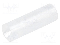 Spacer sleeve; LED; Øout: 4mm; ØLED: 3mm; L: 12mm; natural; UL94V-2