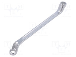 Wrench; box; 12mm,13mm; chromium plated steel; L: 220mm; offset