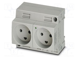 Connector: AC supply; socket; female; 16A; PIN: 3; screw terminal