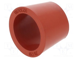 Grommet; caoutchouc; L: 19.8mm; -20÷200°C; Øcable: 20mm; red
