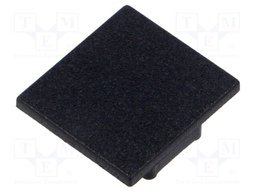 Cap for LED profiles; black; ABS; with the inscription TOPMET