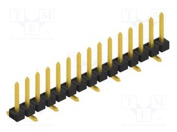 Connector: pin strips; pin header; male; PIN: 15; 2.54mm; SMT; 1x15