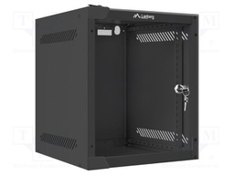 Enclosure: rack cabinet; Standard: 10"; 6U; black; Z: 310mm; X: 280mm