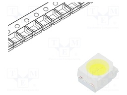 LED; SMD; 3528,PLCC2; white cold; 3500÷5300mcd; 5300-6550K; 70