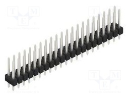 Connector: pin strips; pin header; male; PIN: 42; 2.54mm; THT; 2x21