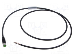 Cable: for sensors/automation; M8; PIN: 3; straight; 1m; plug; 60VDC
