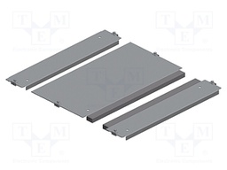 Cable gland plate; galvanised steel; W: 416mm; L: 450mm; D: 1.5mm