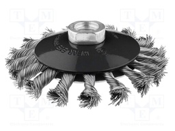 Tool accessories: wheel brush; steel; 115mm; Thread: M14