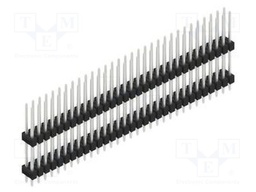 Connector: pin strips; pin header; male; PIN: 62; 2.54mm; THT; 2x31