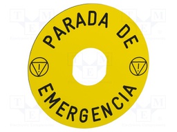 MARKED LEGEND, EMERGENCY STOP SWITCH