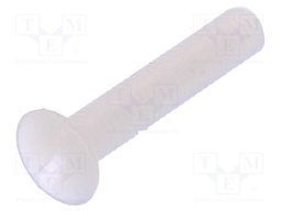 Screw; M3x16; 0.5; Head: countersunk; slotted; 1mm; polyamide